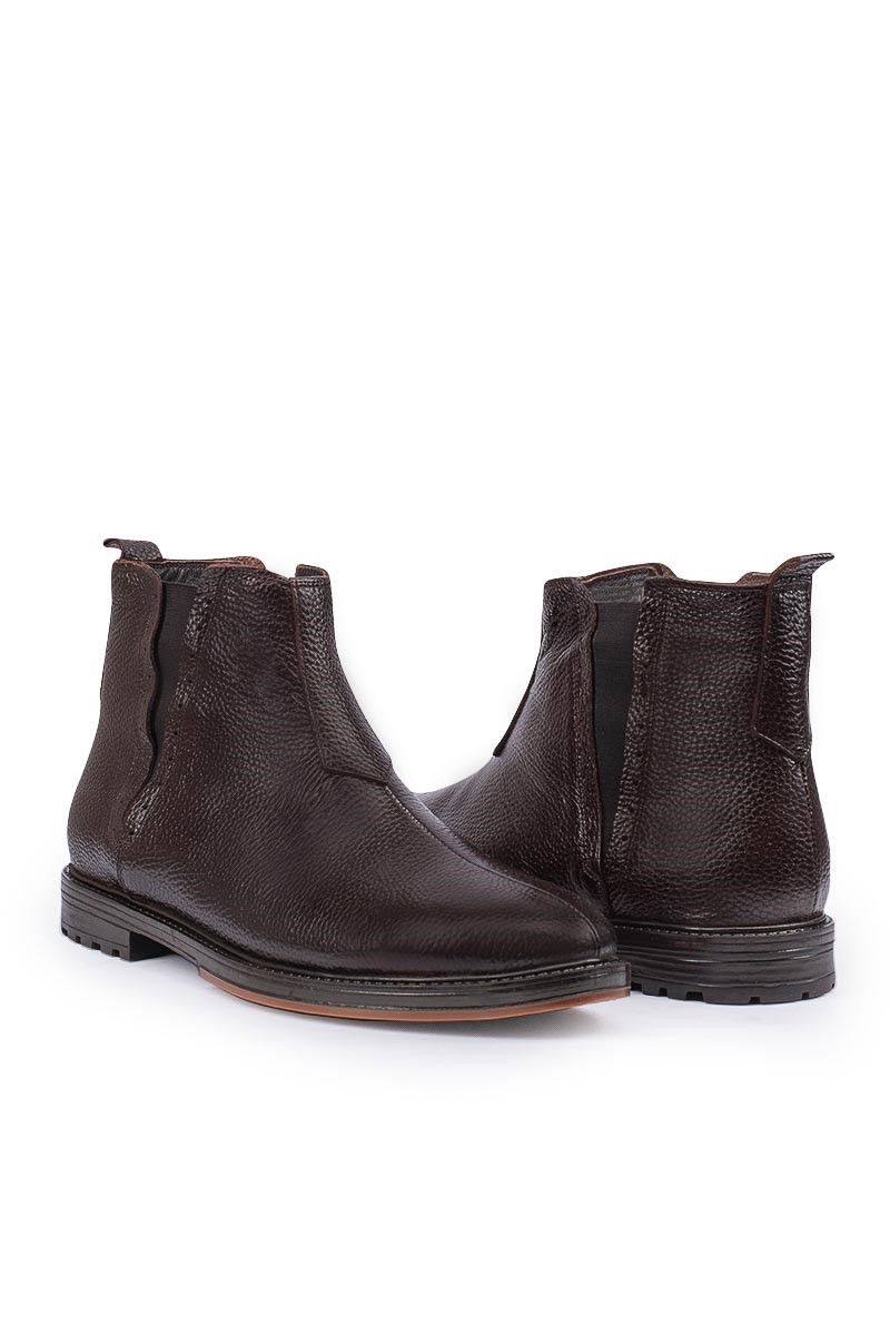 Marwells Men's leather boots - Dark brown 2021083424