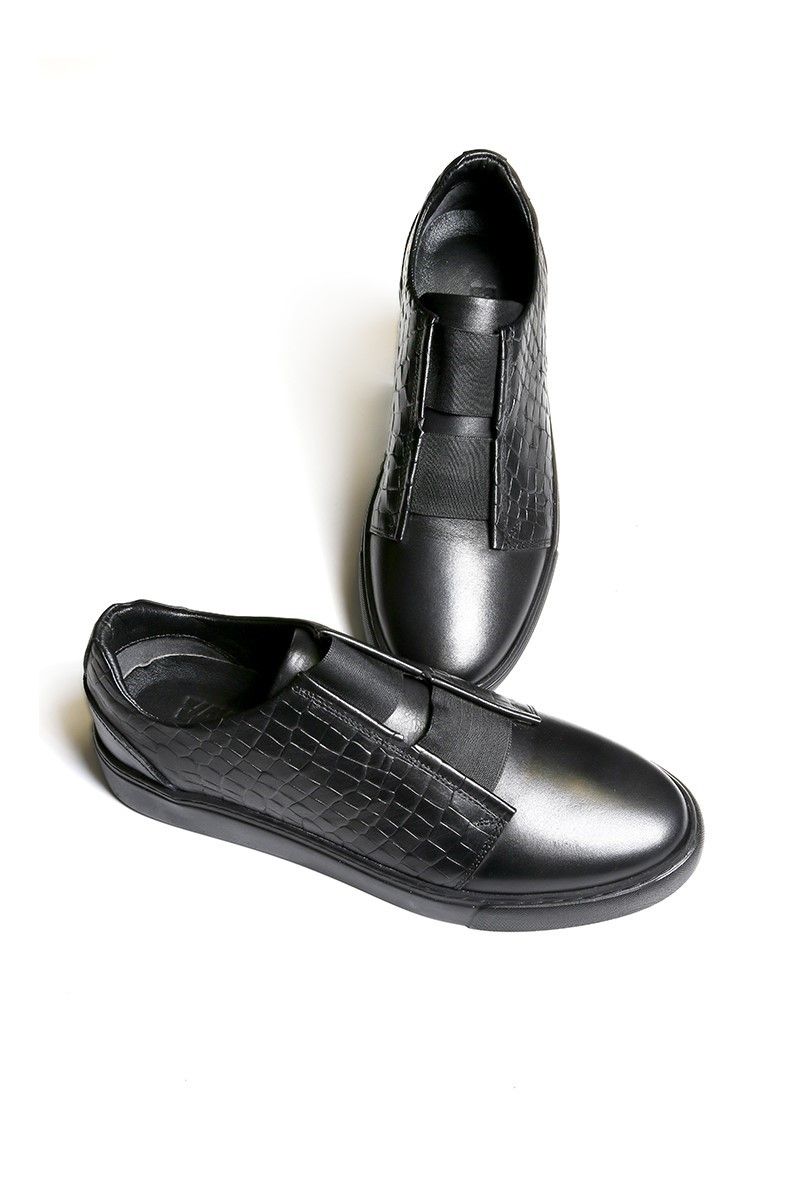 Men's Real Leather Shoes - Black #20210834569