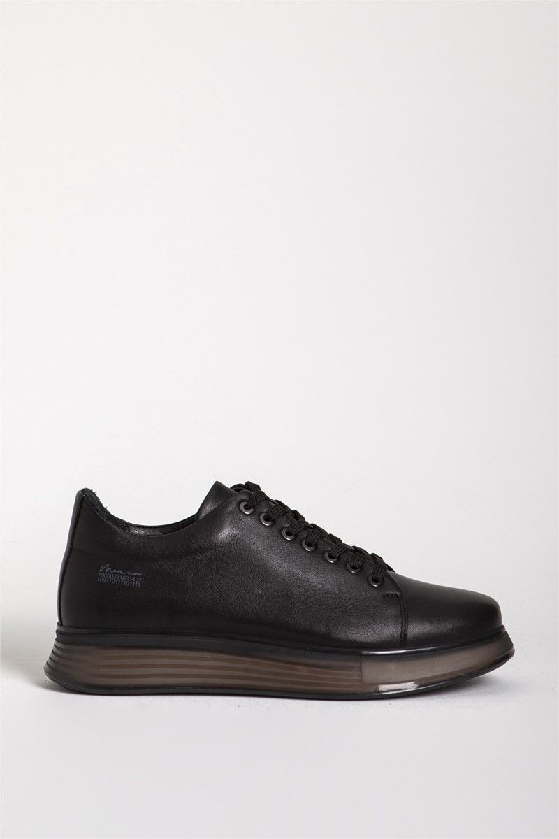 Men's leather shoes 15275 - Black #330889