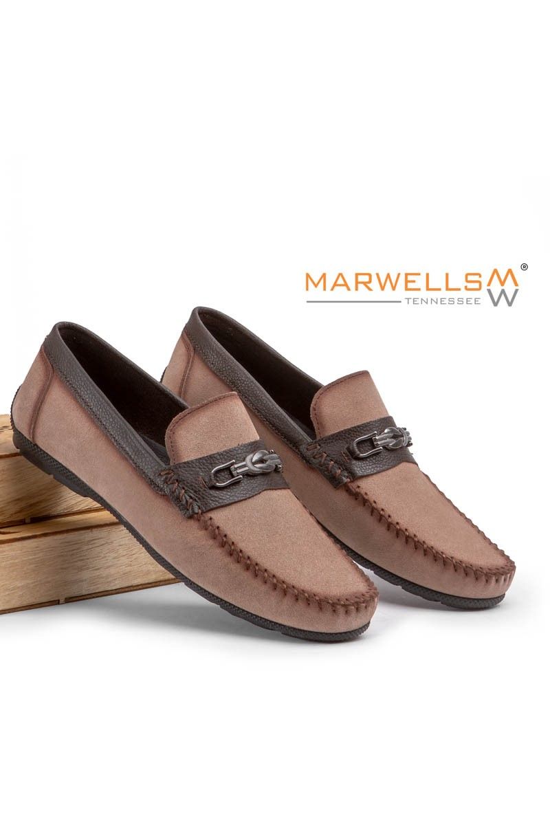 Marwells Men's Real Leather Loafers - Vizon #2021403