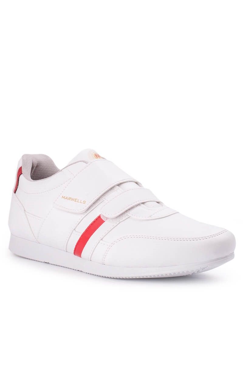 MARWELLS muške kožne cipele - bijele s crvenom 20210835570