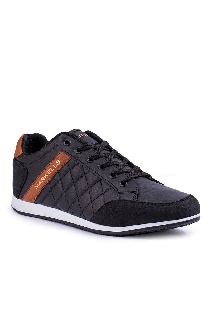 MARWELLS Men's leather sport shoes - Black 20210835303
