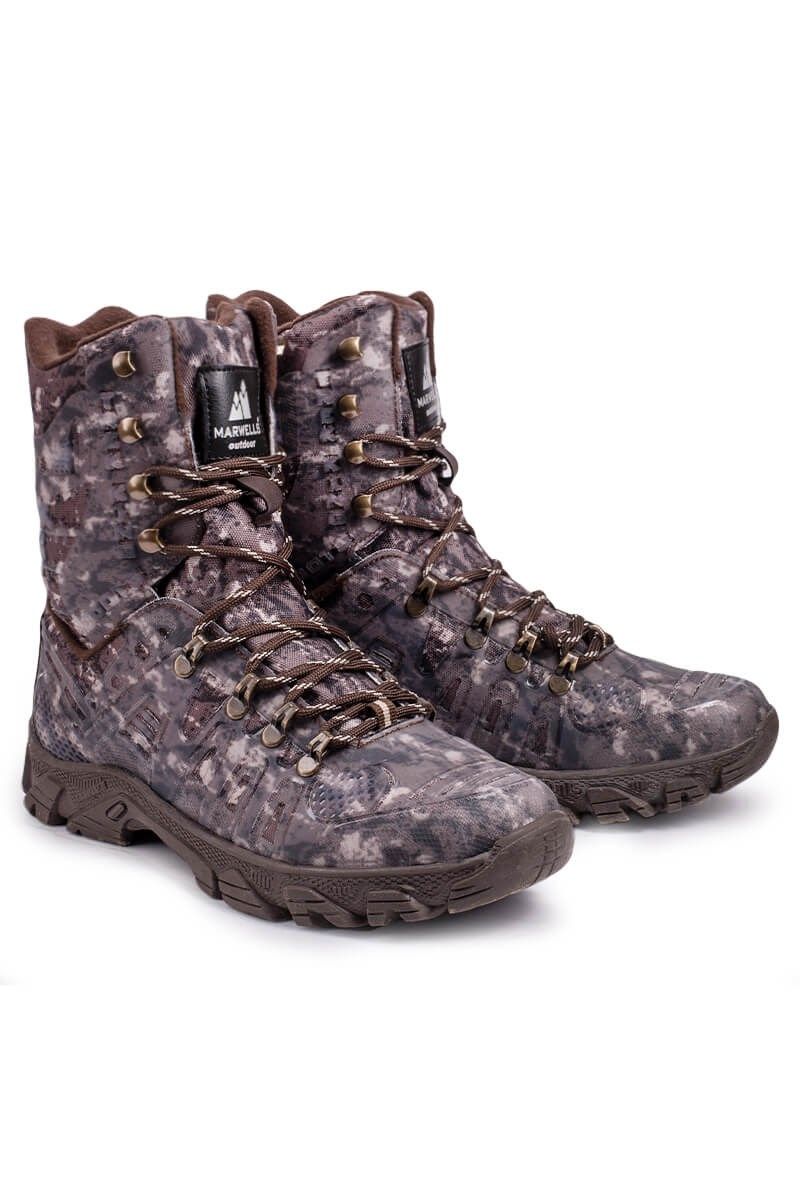 MARWELLS Tactical Boots - Dark Brown Camo 20210835614