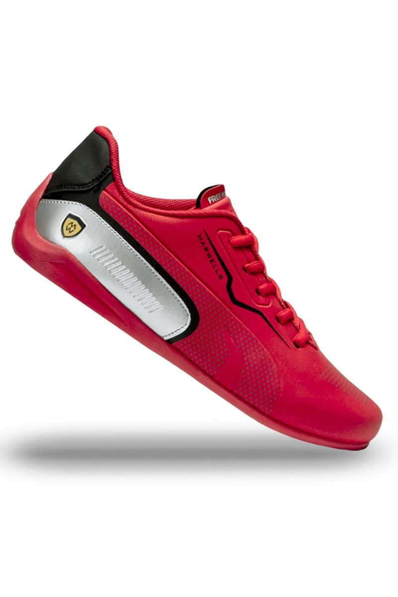 Marwells Men's Trainers - Red with Black #2021006