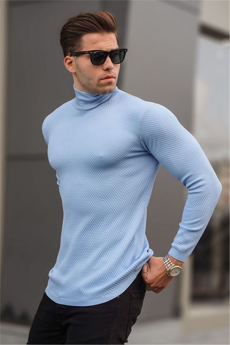Muški džemper 6306 - svijetloplavi #362919
