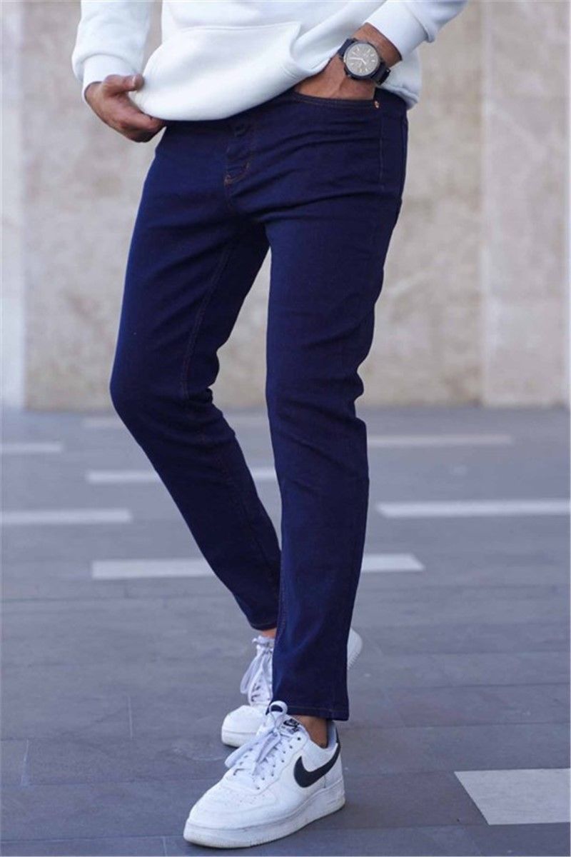 Jeans skinny da uomo 6320 - Blu scuro #363736