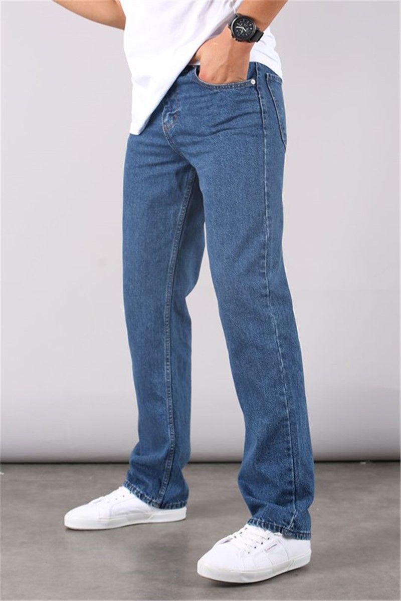 Men's Straight Fit Pants 6312 - Blue #362320