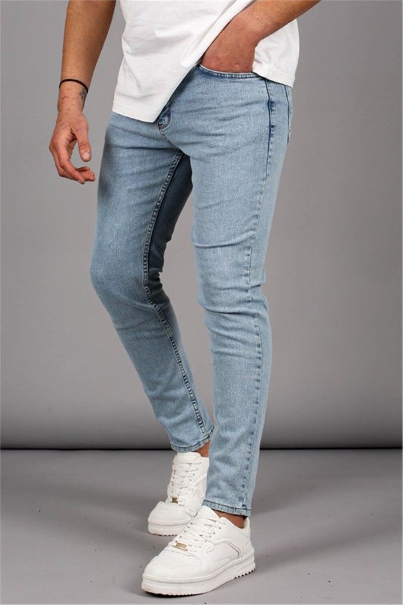 Jeans skinny da uomo 6340 - Azzurro #369455