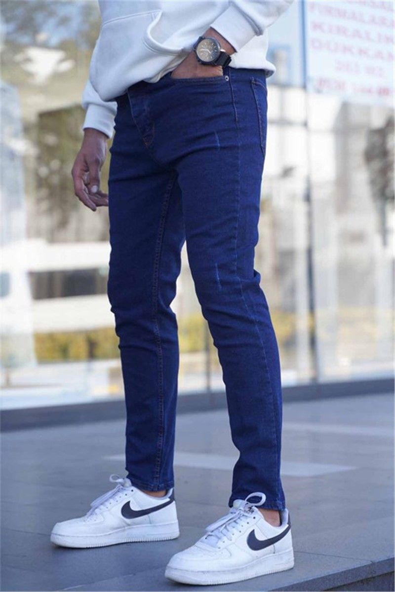 Jeans skinny da uomo 6322 - Blu scuro #363734