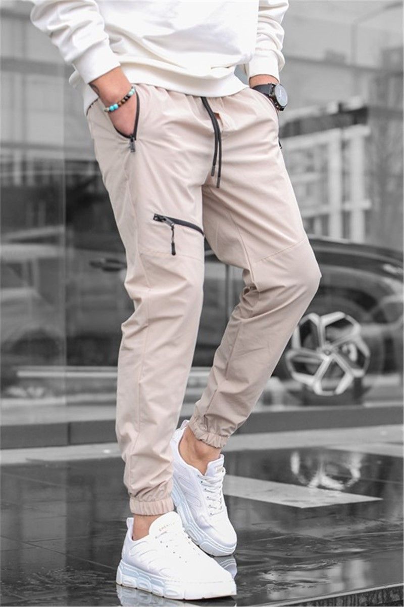 Men's sports trousers - Beige #328771