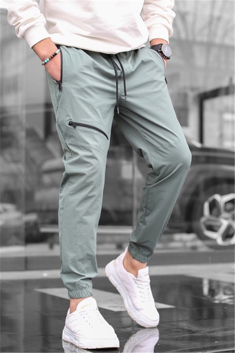 Muške sportske hlače - svijetlozelene # 328770