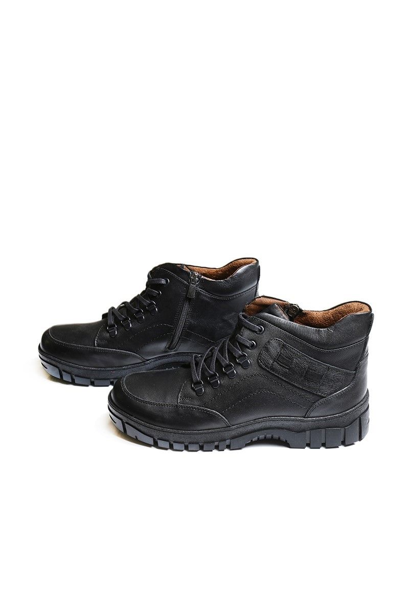 Men's leather boots - Black 2021083454