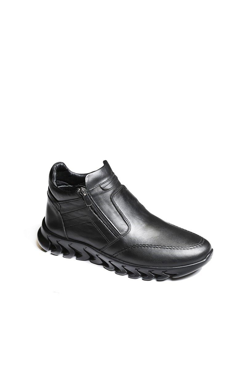 Men's leather boots - Black 2021083455