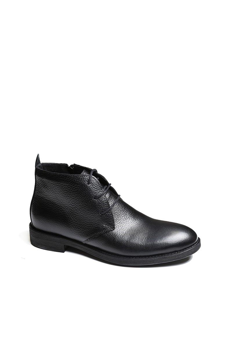 Men leather boots - Black 2021083457