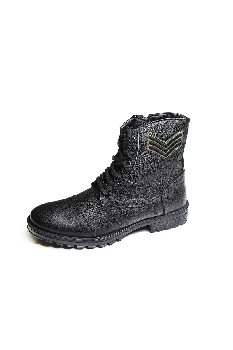 Men's leather boots - Black 2021083459