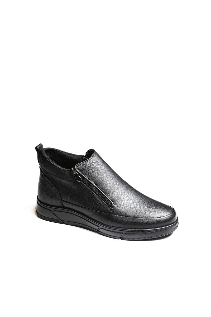Men's leather boots - Black 2021083458