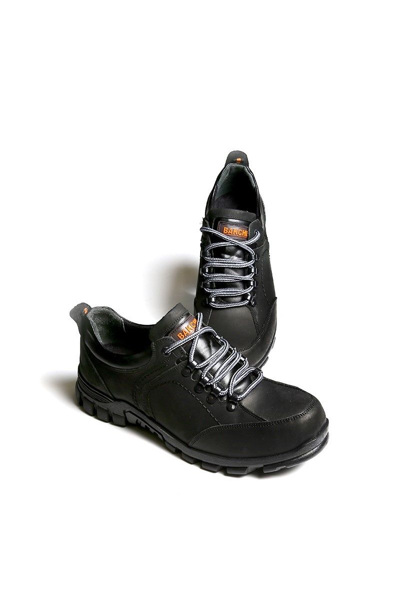 Men's leather shoes - Black 2021083443