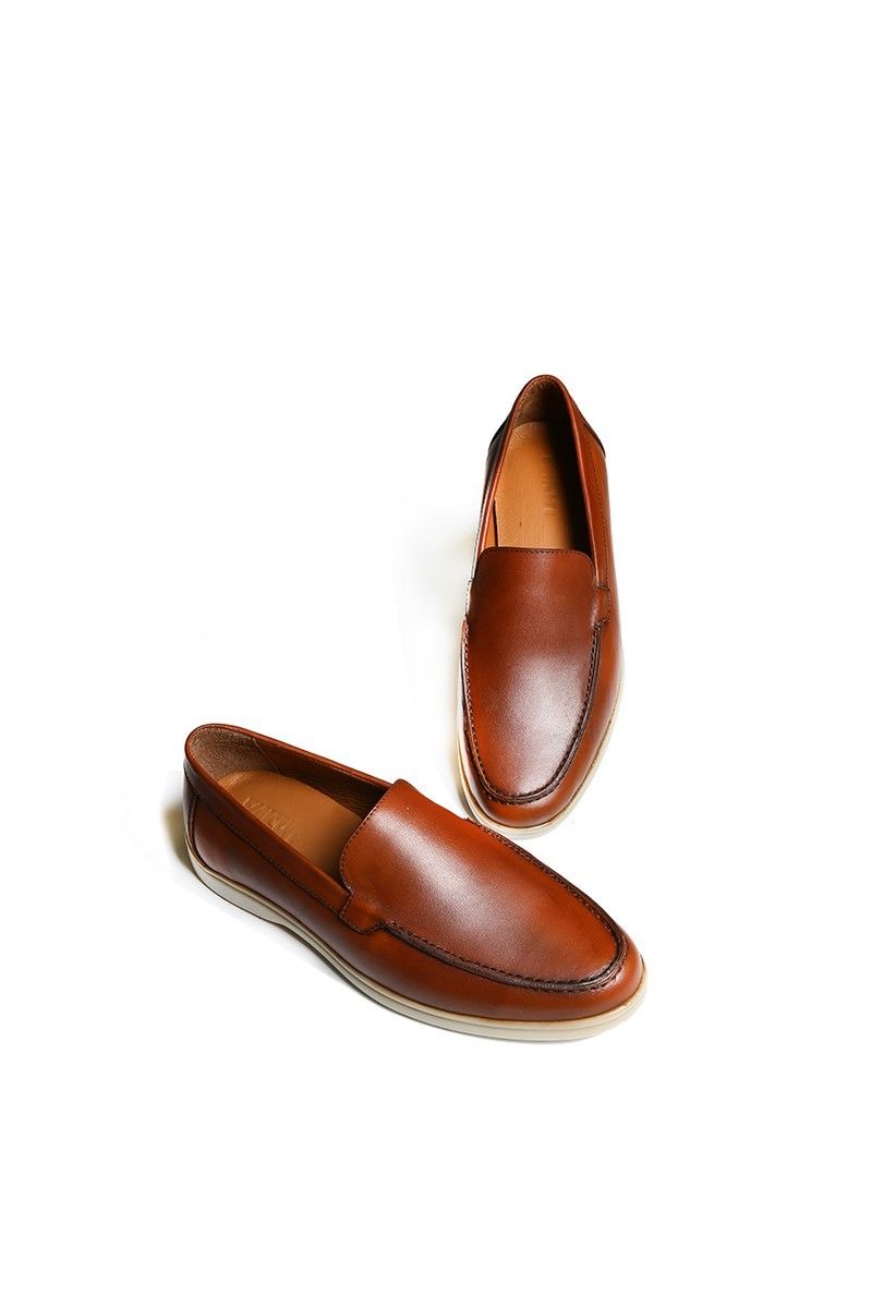 Men's Real Leather Shoes - Brown #2021083435