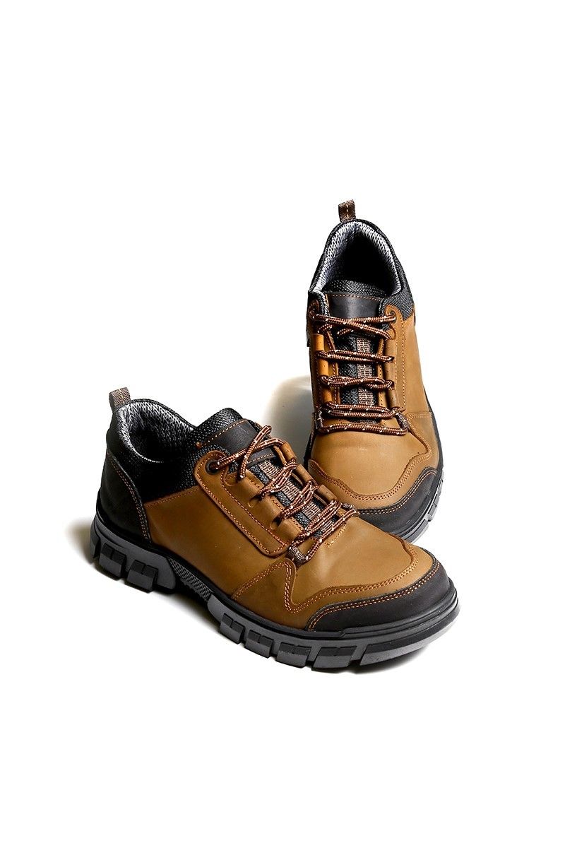 Men's leather shoes - Cinnamon 2021083446