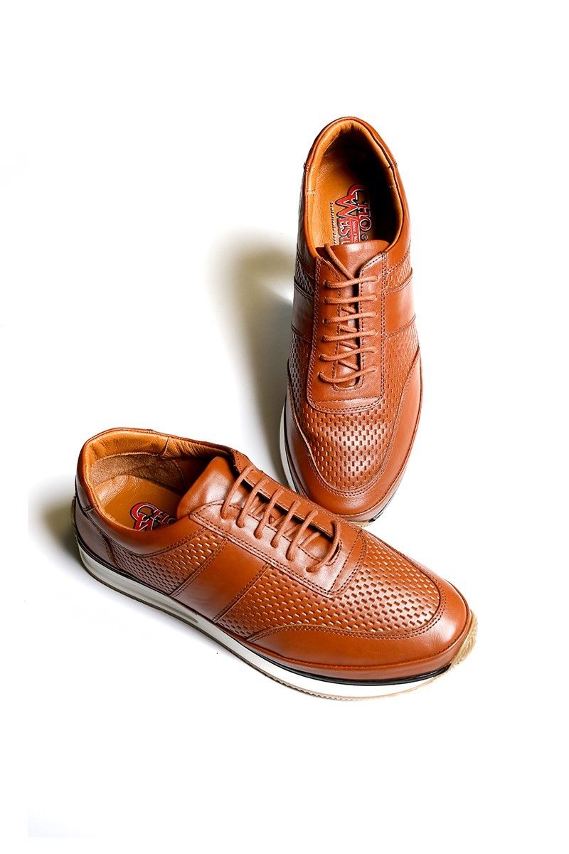 Men's Real Leather Shoes - Brown #20210834567