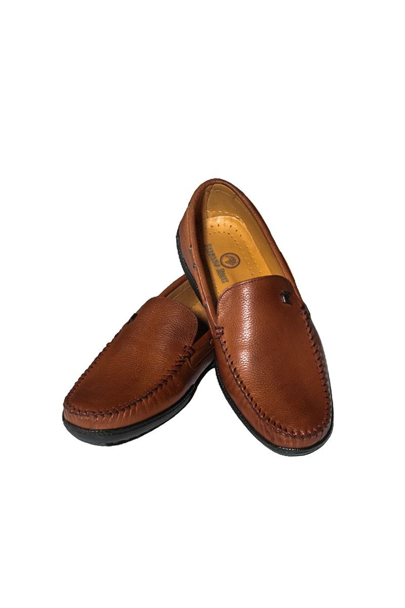 Мъжки обувки от естествена кожа - Кафяви 20210835444