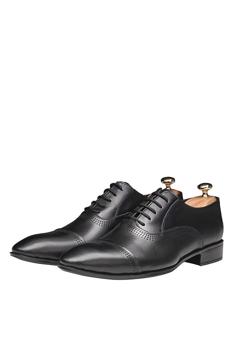 Ducavelli Men's Real Leather Oxfords - Black #202086