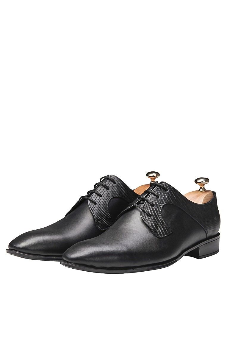 Ducavelli Men's Real Leather Shoes - Black #202113