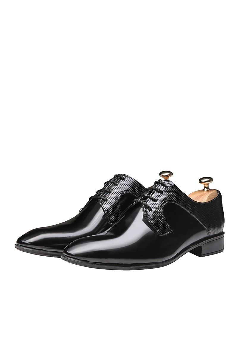 Ducavelli Men's Real Leather Shoes - Black #202114