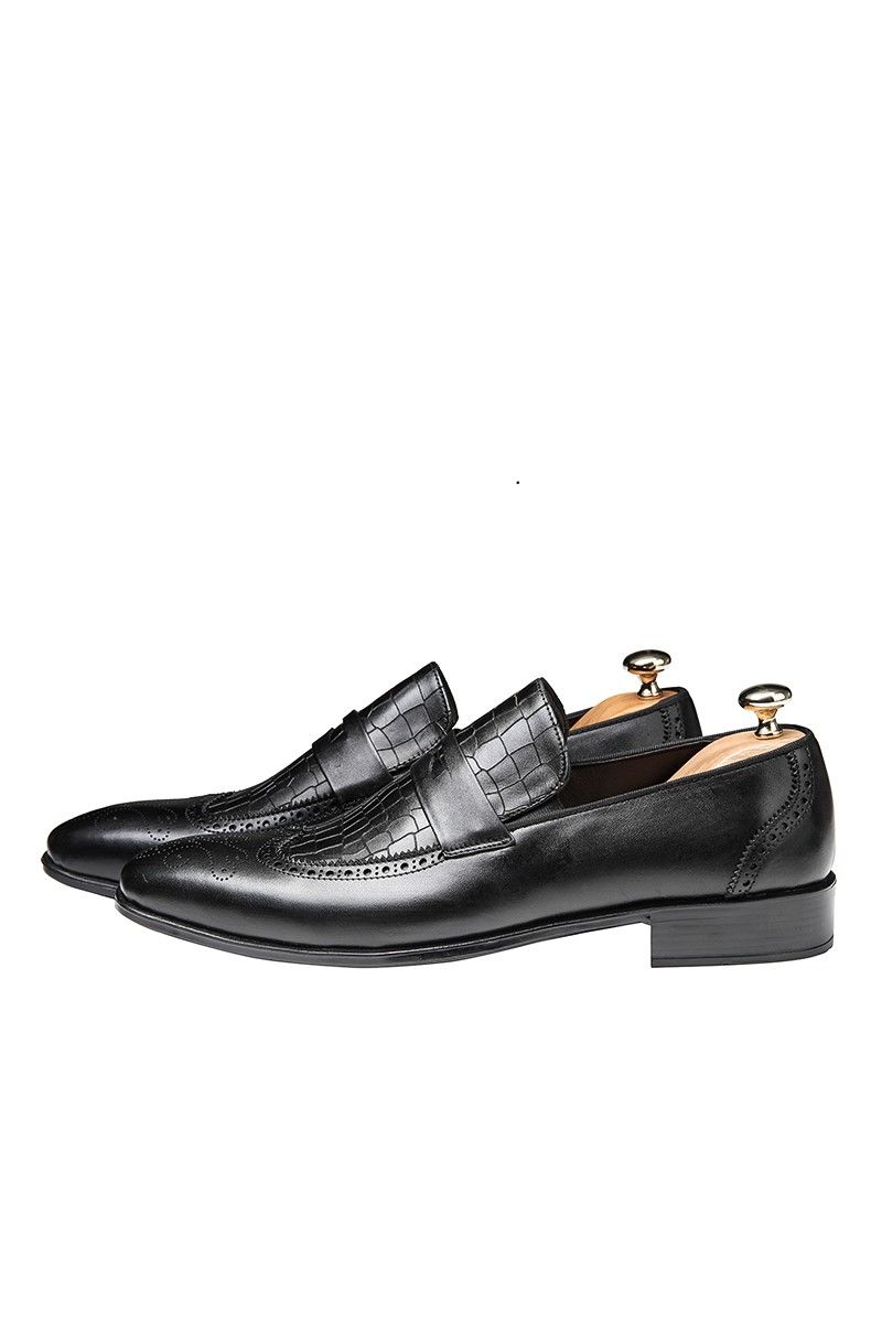 Ducavelli Men's Shoes Genuine Leather Black 202151