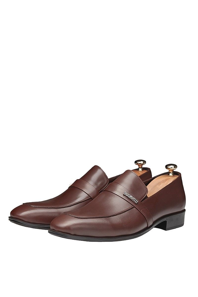Ducavelli Men's Real Leather Shoes - Brown #202095