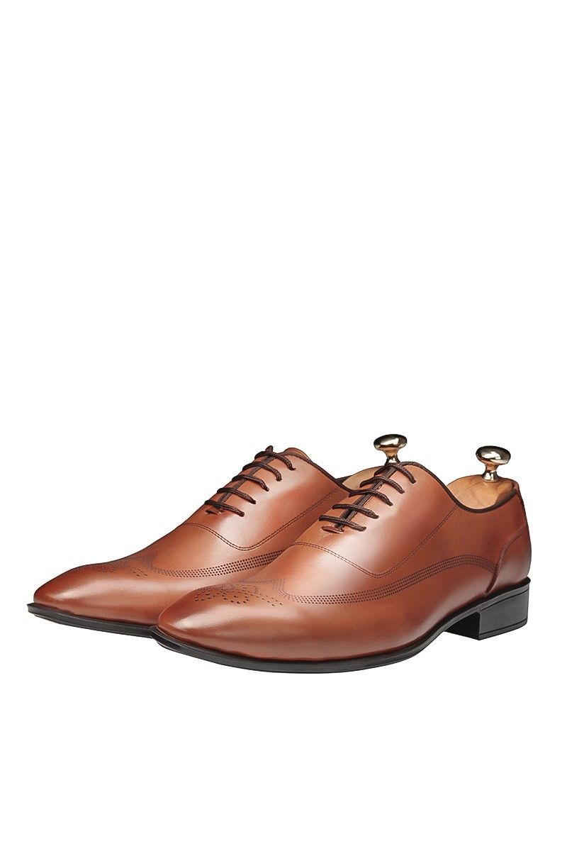 Ducavelli Men's Real Leather Shoes - Light Brown #202085