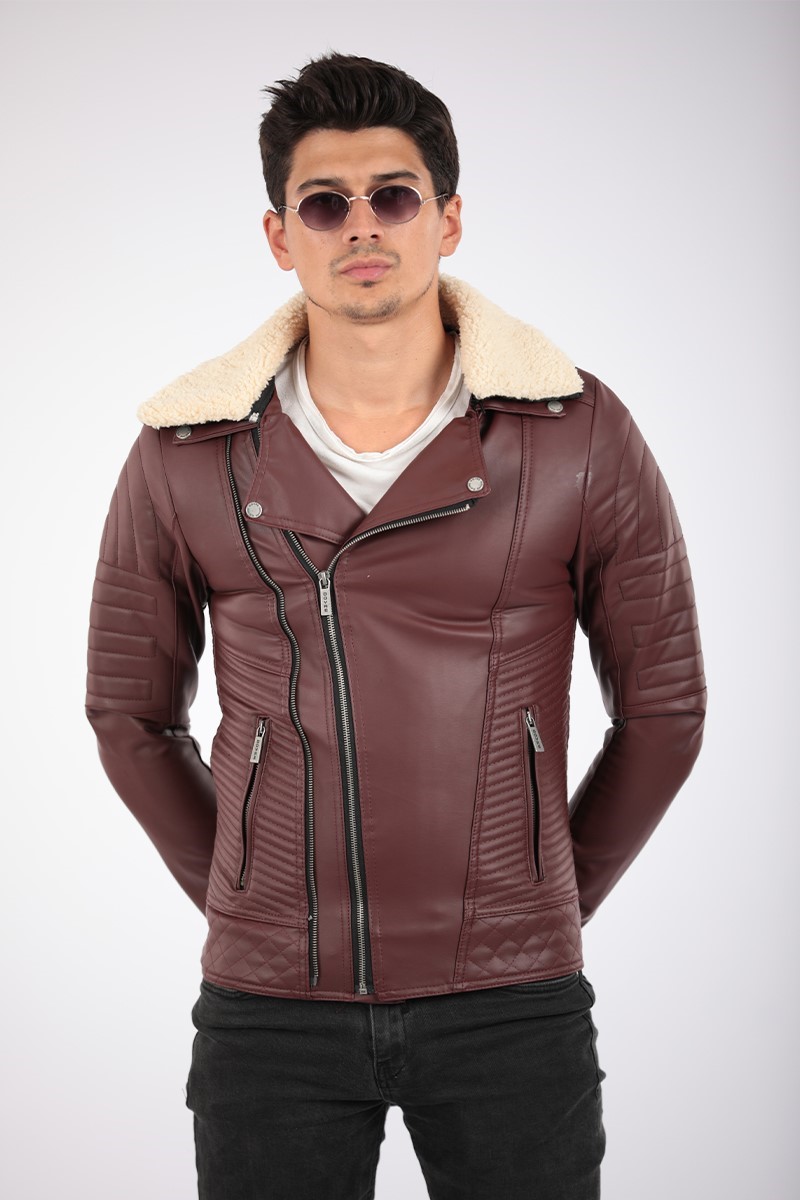 Euromart Men's Jacket Burgundy 2021083176