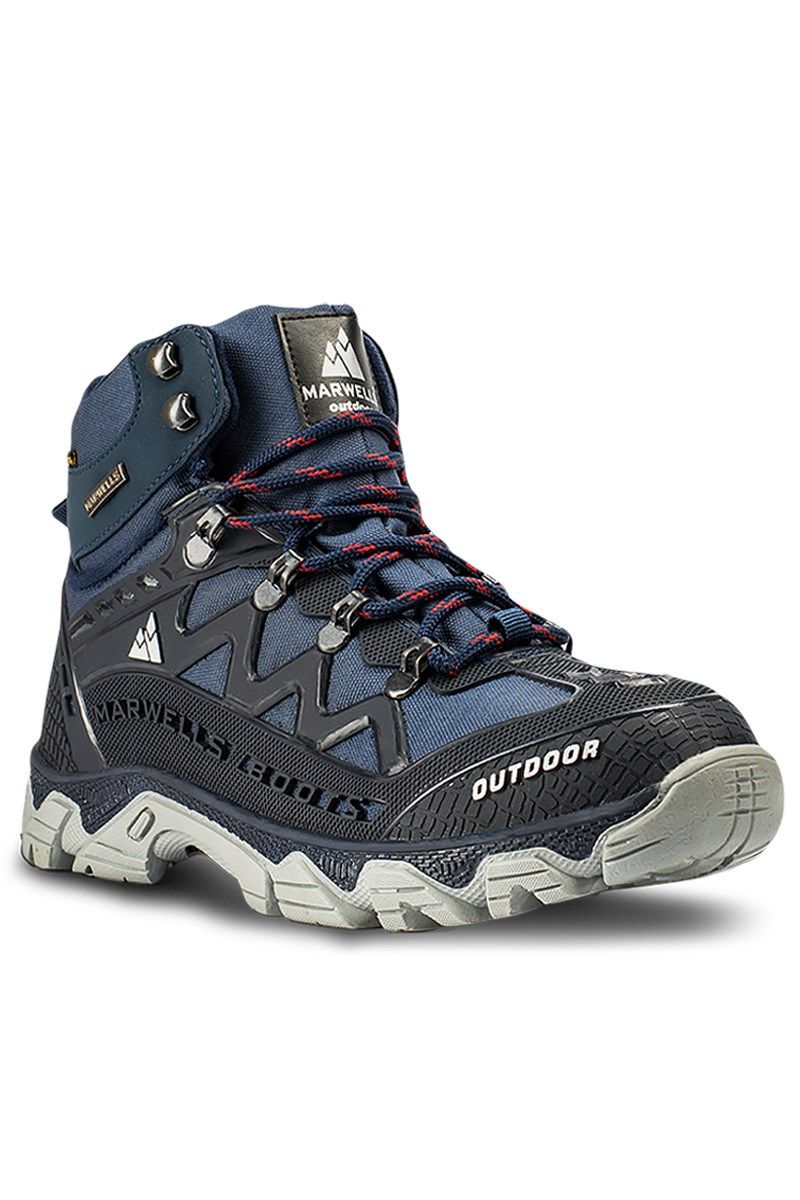 Men's hiking boots - Black/Blue 2021083214
