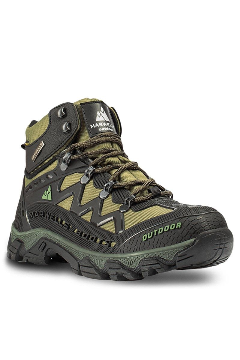 Muške planinarske cipele - crno-zelene 2021083218