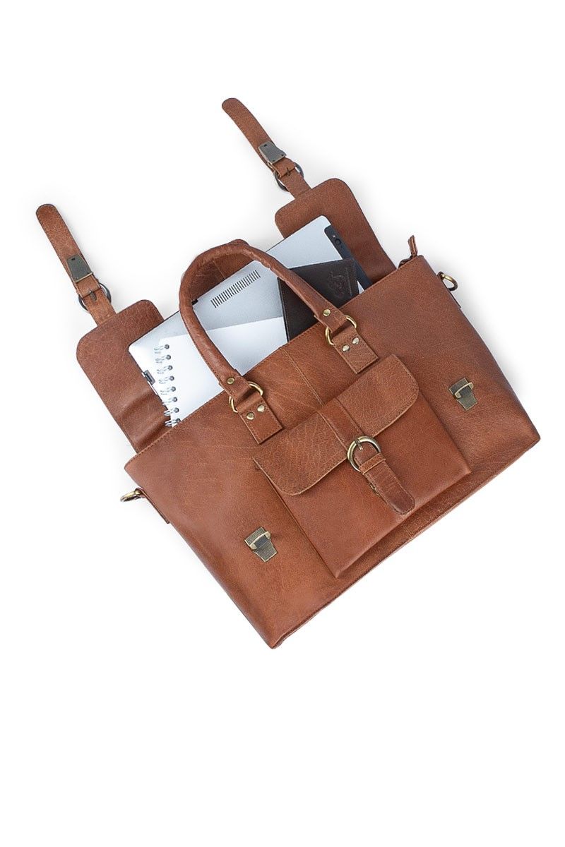 Leather Bag - Light Brown #997603