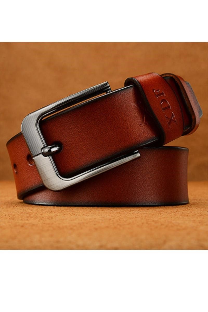 Men's leather belt - Light brown 130620