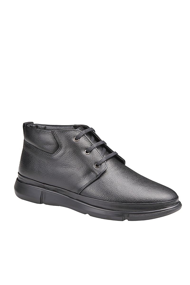 Men's Leather Boots Black 202043