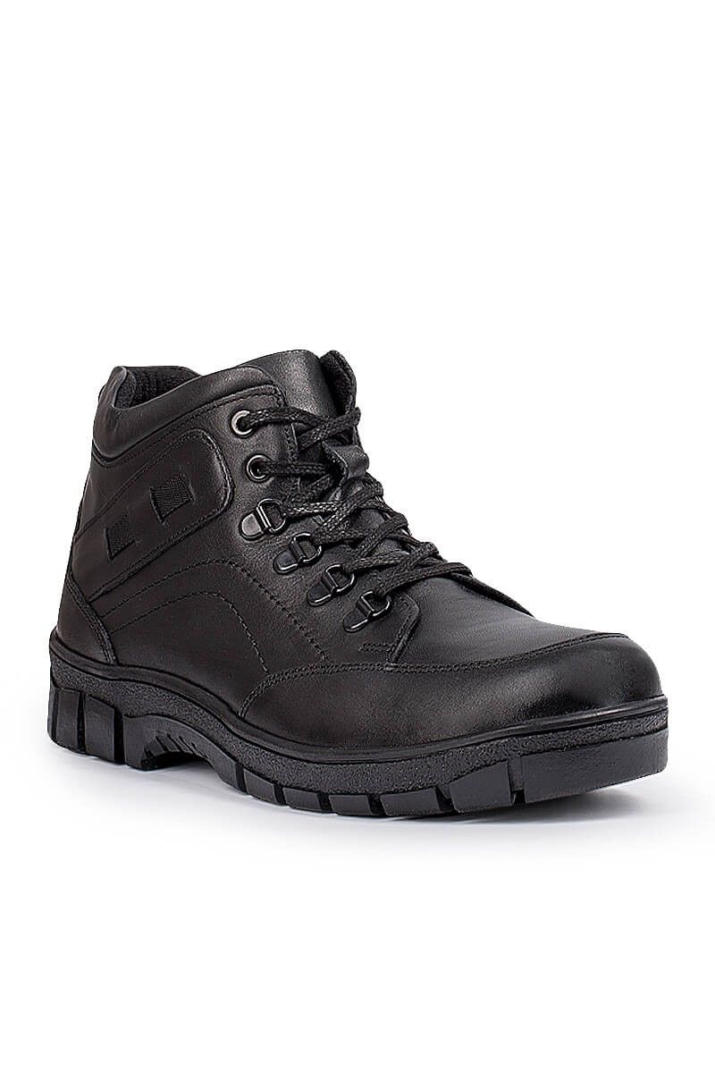Men's leather boots Black 20210835131