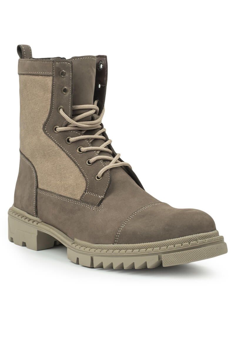 Men's Lace Up Boots - Light Brown 20210835632