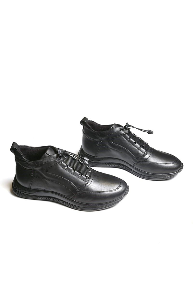 Мъжки обувки от естествена кожа - Черни 20210834680 