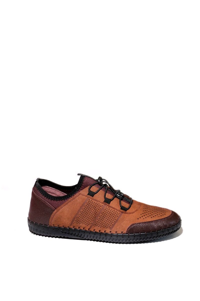 Мъжки обувки от естествена кожа - Камел 20210835184