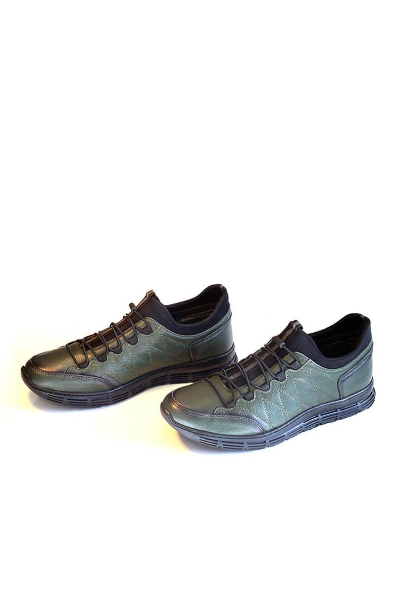 Men's leather shoes - Dark Green 20210835109