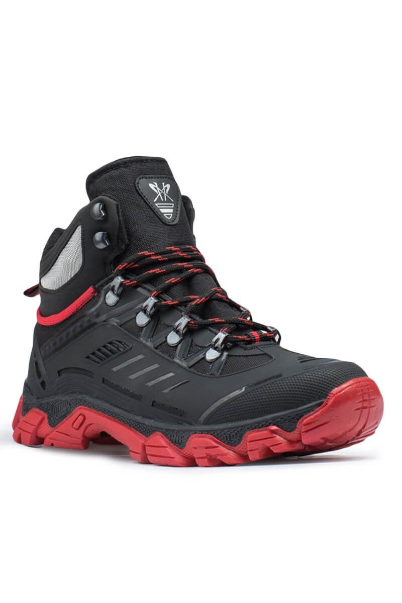 Men's outdoor boots - Black/Red 20210835129