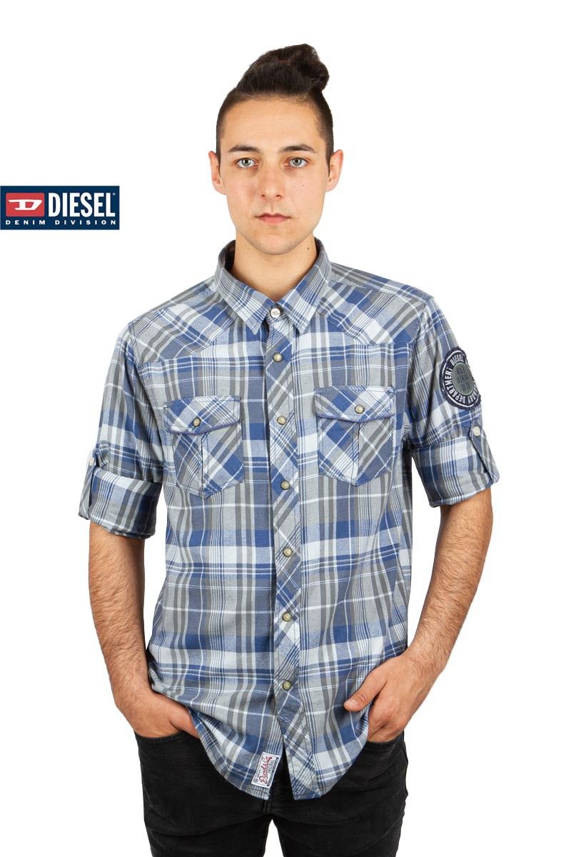 Diesel Men's Shirt - Blue, Grey #202028