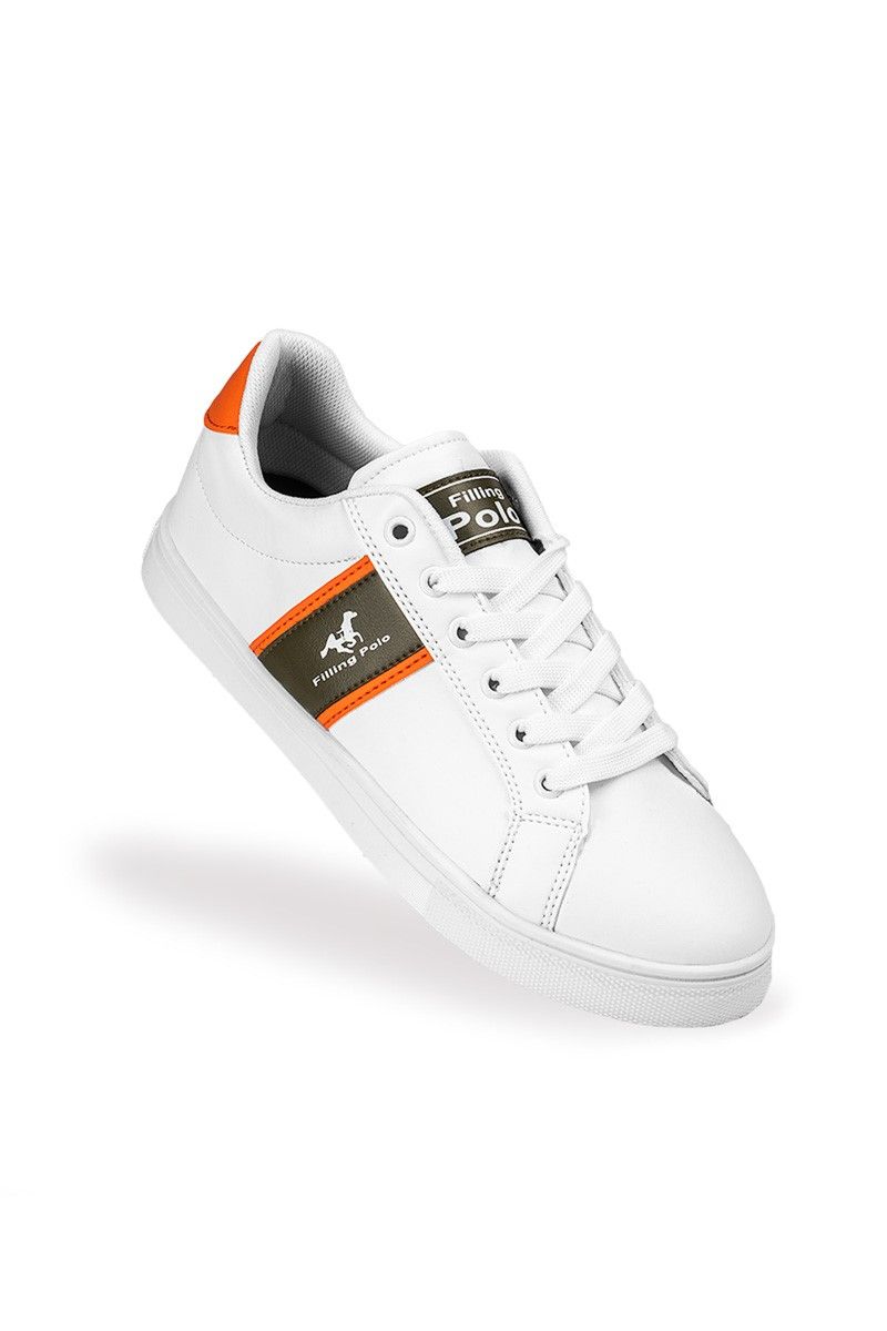 Férfi cipő - fehér / narancssárga #306854