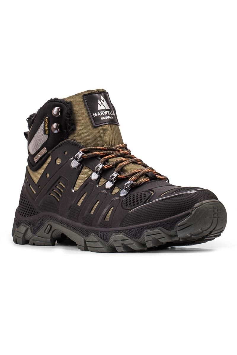 Men's hiking boots - Black-Khaki 2021082503