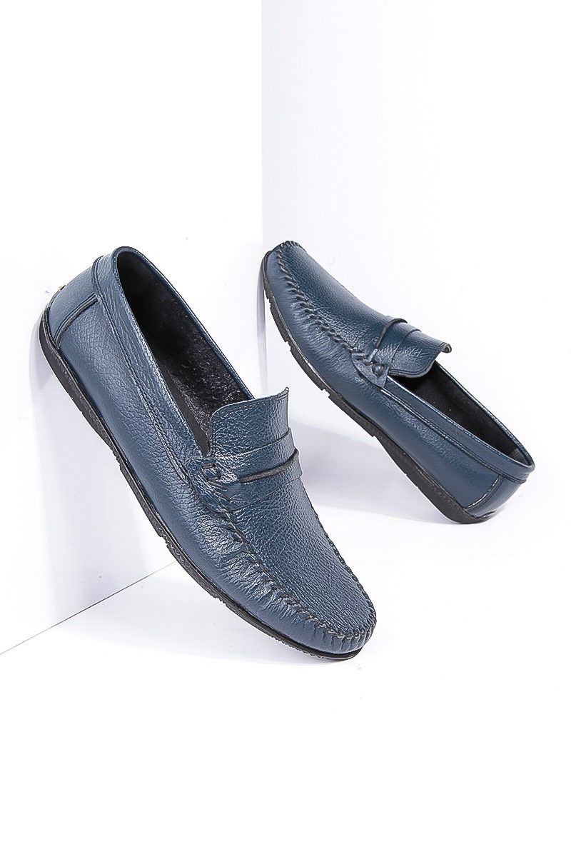 GPC POLO muške kožne cipele - plave 795965698