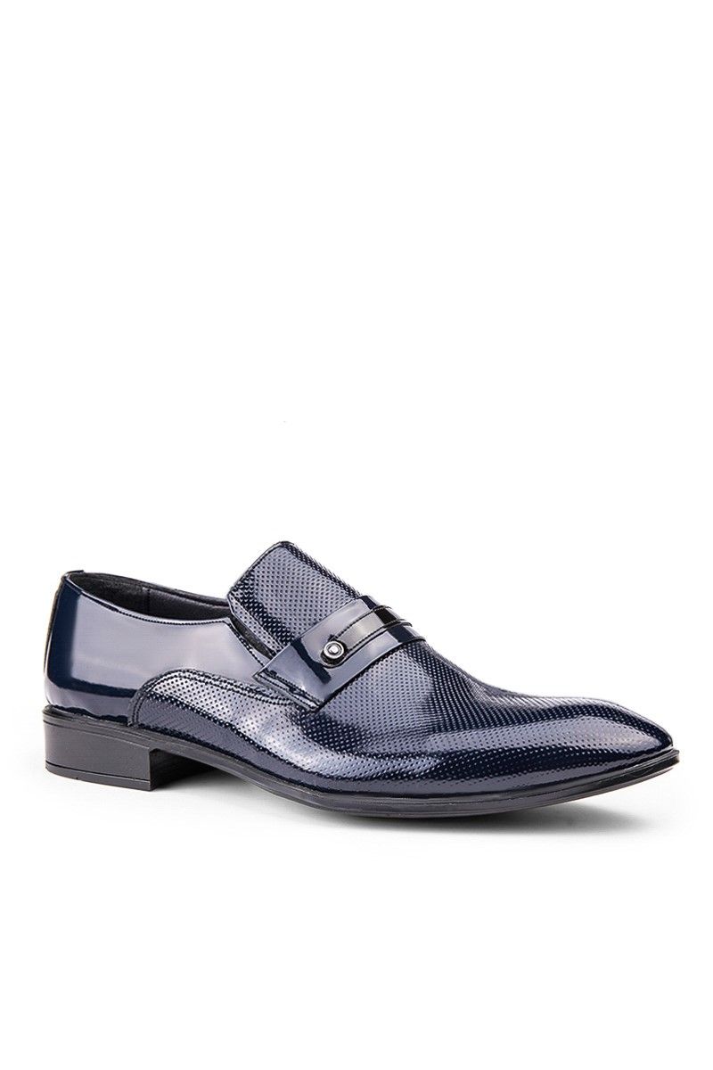 Ducavelli Men's Real Patent Leather Shoes - Blue #362514812