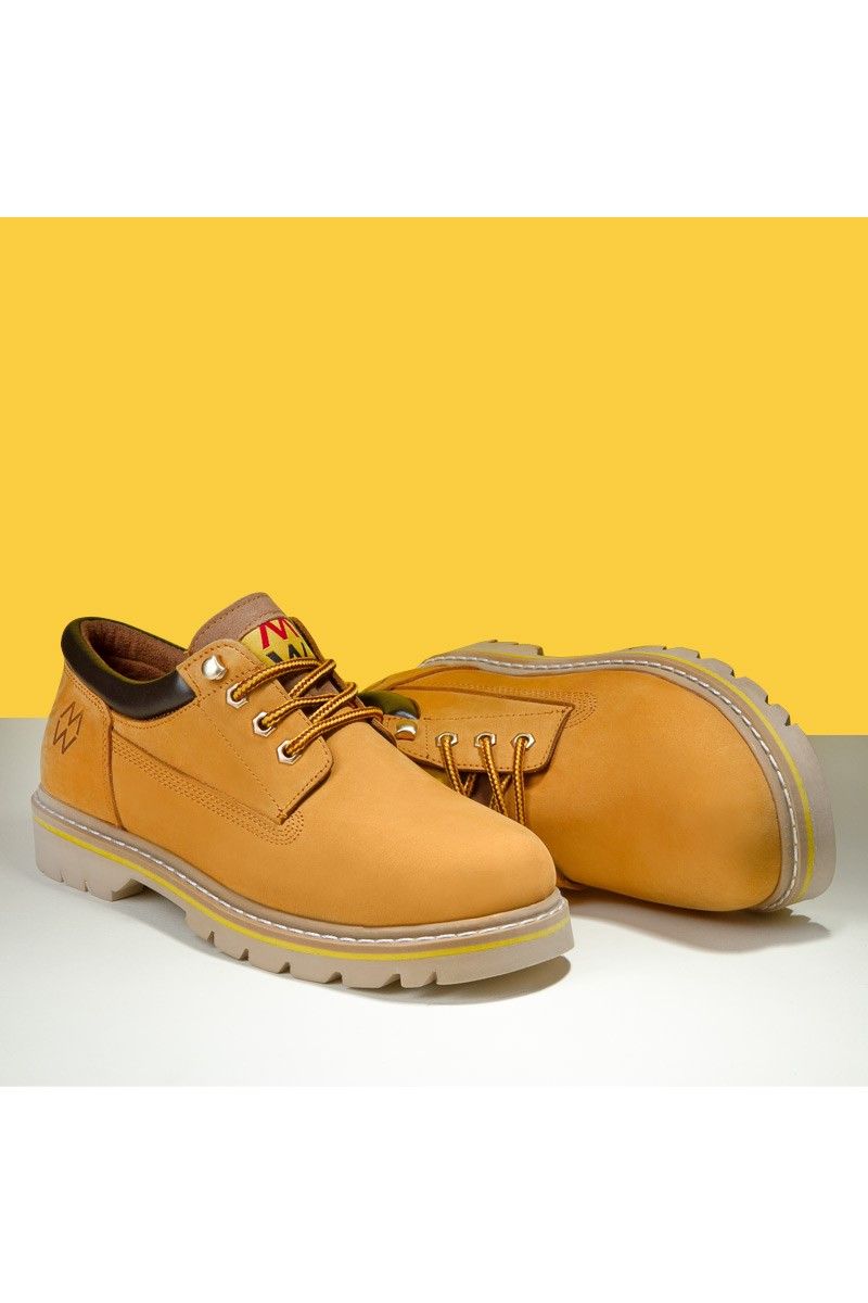 Marwells Men's Real Leather Shoes - Yellow #99999637