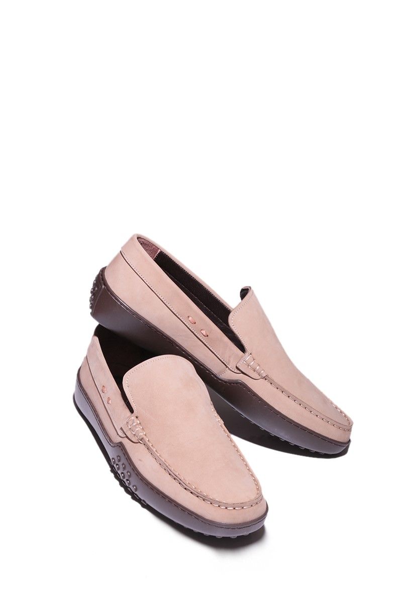 Men's shoes made of natural nubuck - Beige 20210835210